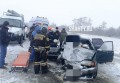 Зажало женщину в авто в результате ДТП на заснеженной трассе в Ростовской области