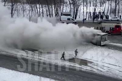 Загорелись автобусы на пути следования в Ростове