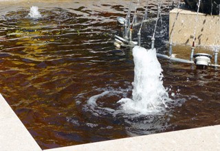 Заржавел фонтан «шишка» на площади г. Шахты