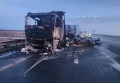 Сгорел большегруз MAN на трассе М-4 «Дон» в Ростовской области