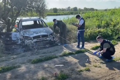 Застрелили рыбаков на берегу реки и сожгли машину в Ростовской области [Видео]