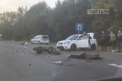 Разбился 36-летний мотоциклист на мотоцикле Yamaha на трассе М-4 в Ростовской области