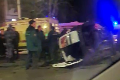 ДТП в г. Шахты: перевернулась машина на перекрестке Ленина и Победы Революции [Видео]