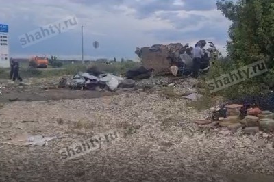 Погиб водитель и пассажир «Газели» под Шахтами, столкнувшись с «Камазом»