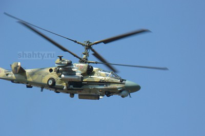 В Ростовскую область поступило 7 ударных вертолетов Ка-52 «Аллигатор»