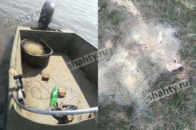 Браконьер ловил рыбу сетями на Маныче в Ростовской области и попался полицейским