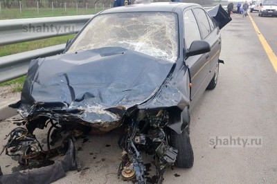 Погиб пассажир Hyundai Accent в ДТП на трассе М-4 «Дон»