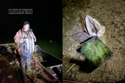 Задержан браконьер с рыбой уклейкой, лесковой сетью и моторкой в Ростовской области