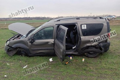 Пострадал 8-летний пассажир: опрокинулся «Лада Ларгус» на дороге в Ростовской области