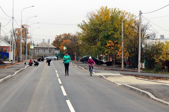 В г. Шахты завершен ремонт дороги в переулке Плеханова