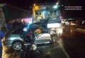 В автобус врезалась легковушка под Ростовом: 39-летний водитель погиб
