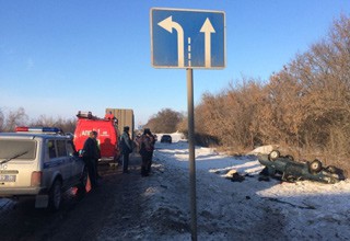 На трассе М-4 разбился ВАЗ-21074, ехавший со стороны Ростова, погибла женщина