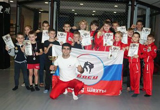 Спортклуб «Боец» из города Шахты взял «серебро» в турнире по рукопашному бою