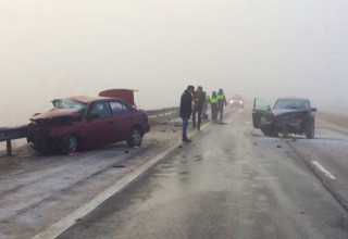 Accent на встречке лоб в лоб врезался в Mazda CX-7 под г. Шахты на трассе М-4, погибли 2 человека