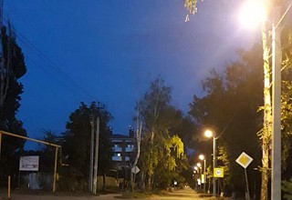 Построена линия наружного освещения в г. Шахты по улице Достоевского
