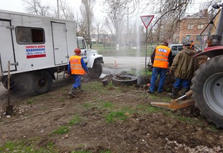 Коммунальный фонтан на ул. Дачной в г. Шахты устранен за пару часов