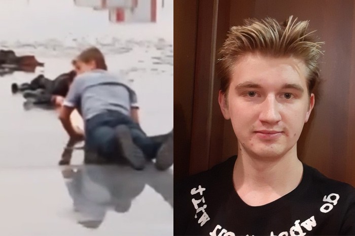Студент спас школьника, провалившегося под лед в Ростовской области [Видео]