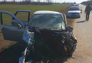 Погибли три человека на трассе — лоб в лоб столкнулись Kia и Lada Granta [Фото]