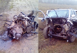 Nissan Pathfinder столкнулся с тремя авто на «встречке», водитель погиб (ВИДЕО)